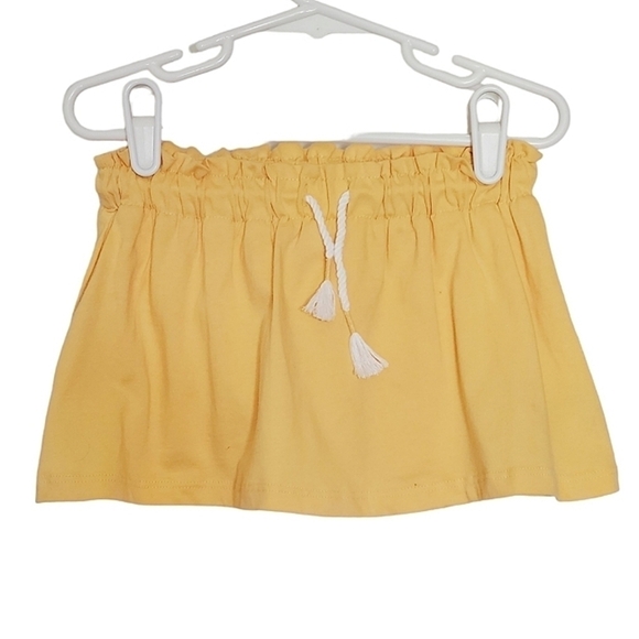 K1197 * Baby Gap Girls Solid Knit Skort Yellow Size 2 Yrs - Picture 1 of 7